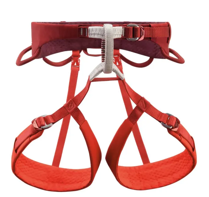 Petzl Harnesses-Adjama Climbing Harness - Dark Red