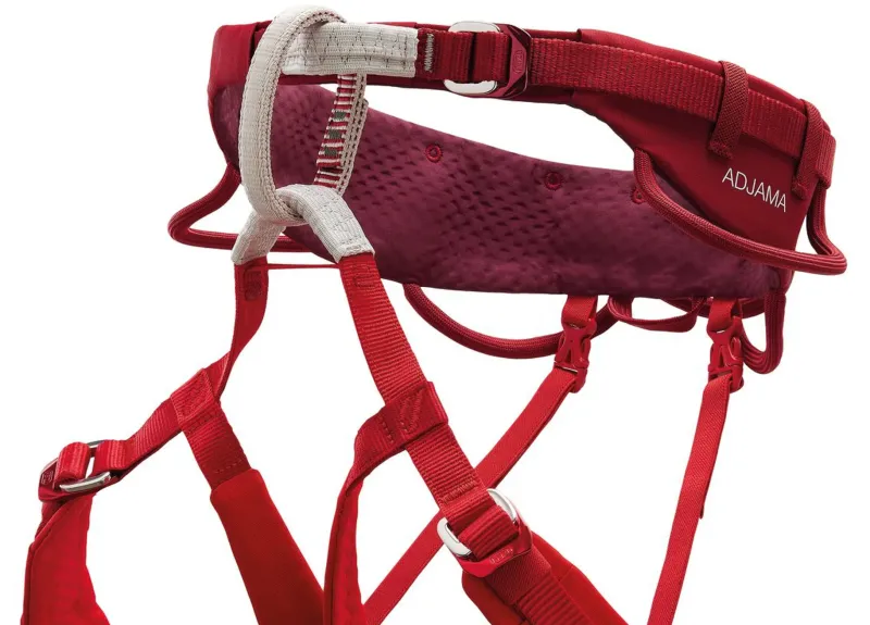 Petzl Harnesses-Adjama Climbing Harness - Dark Red