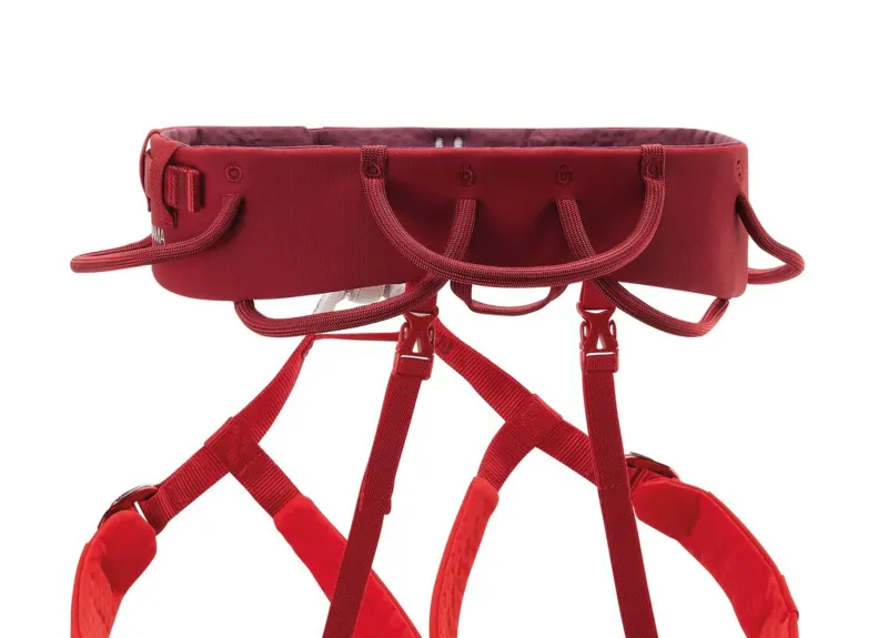 Petzl Harnesses-Adjama Climbing Harness - Dark Red