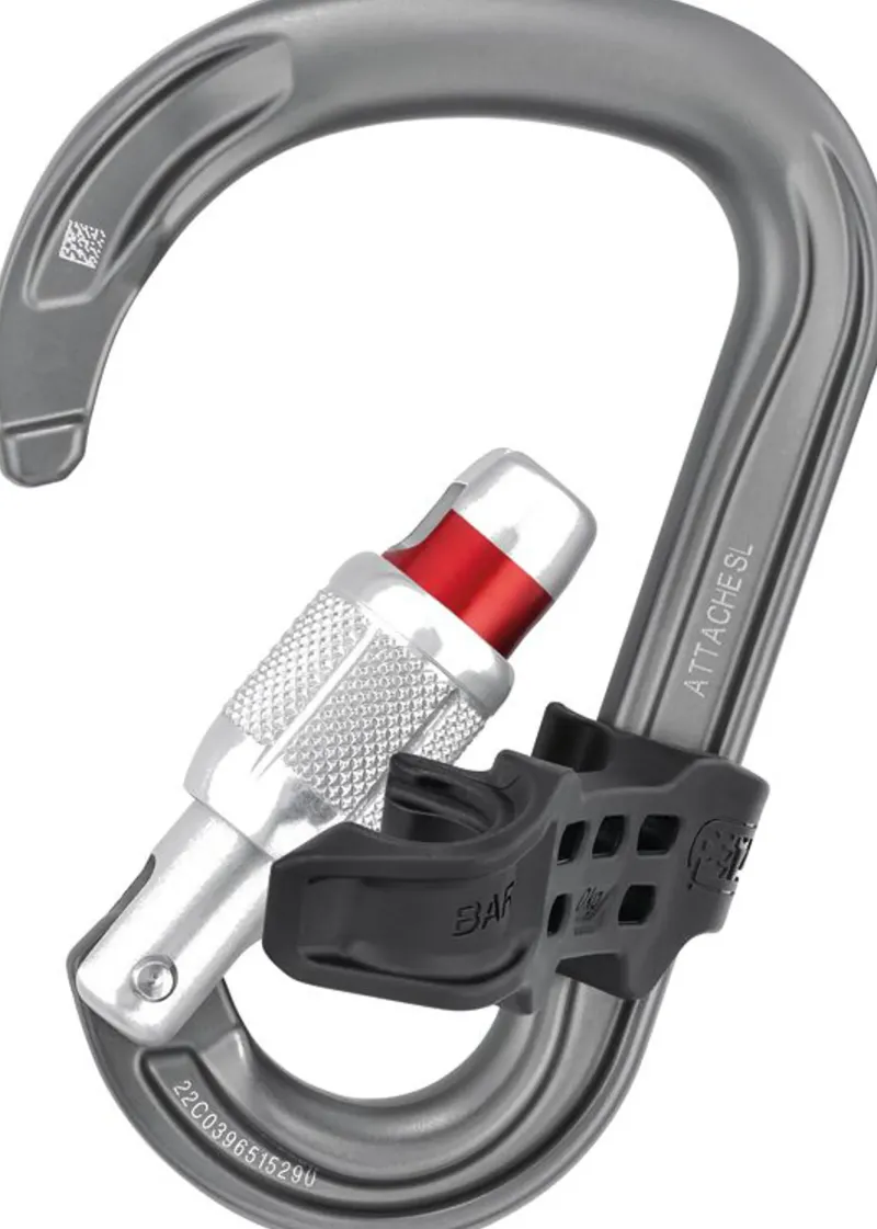 Petzl Carabiners & Quickdraws-Attache Bar Carabiner - Gray