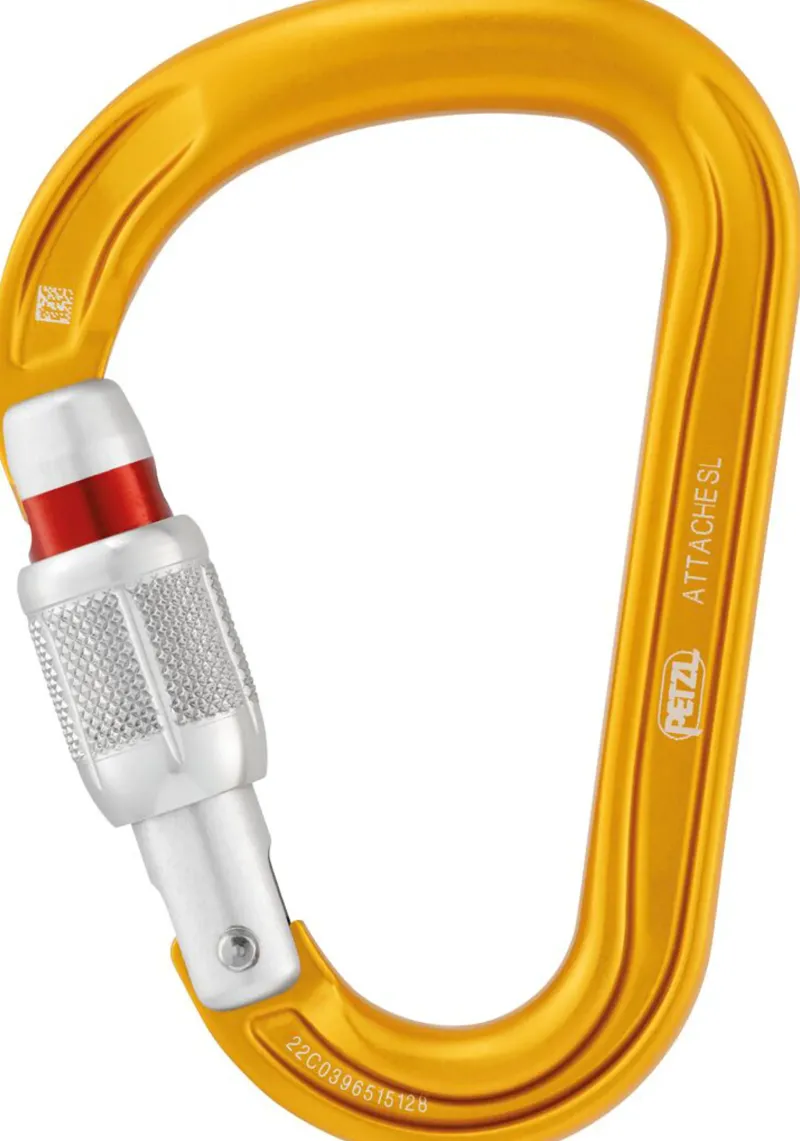 Petzl Carabiners & Quickdraws-Attache Carabiner - Yellow