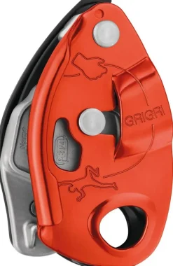 Petzl Belay & Protection-GRIGRI Belay Device - Red/ Orange