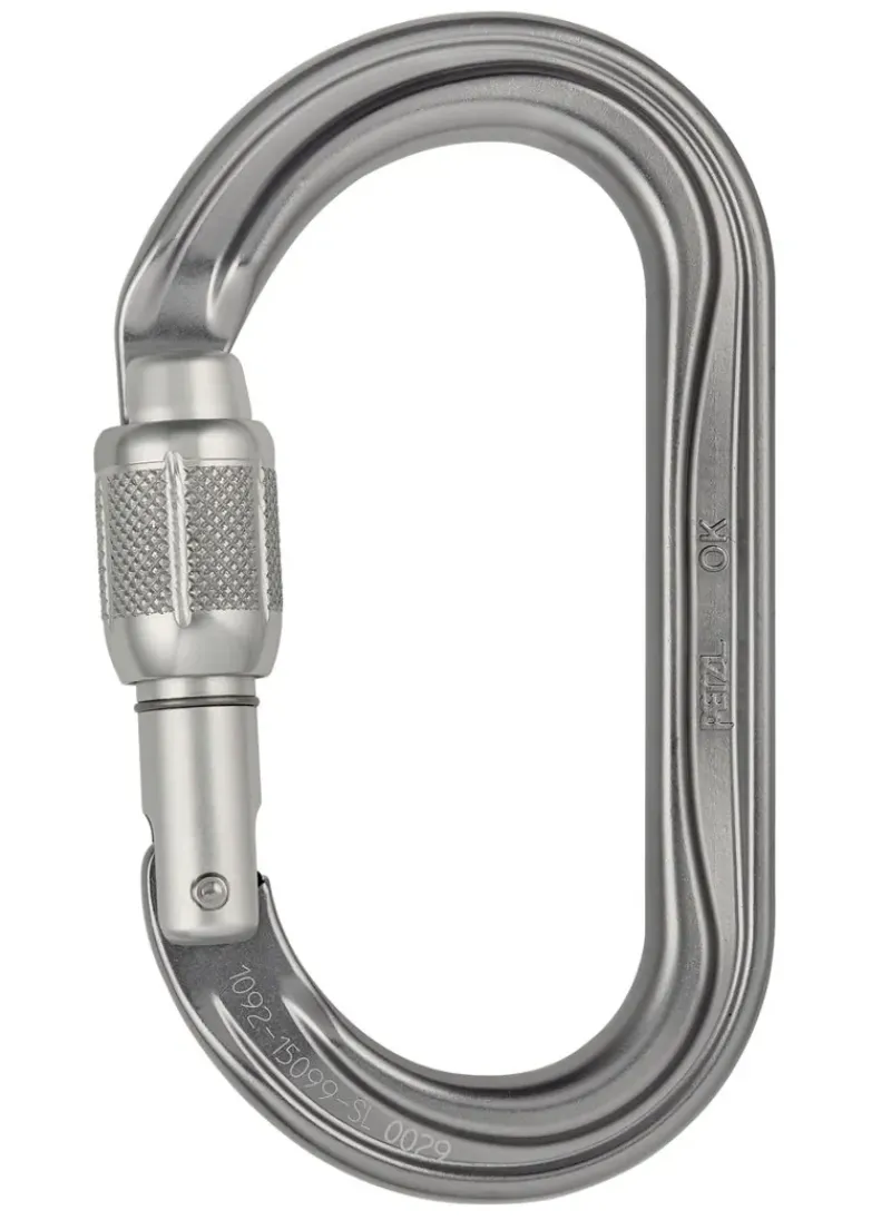 Petzl Carabiners & Quickdraws-OK Oval Screwgate Carabiner