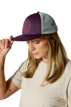 Rab Hats-Cirque Print Cap - Mulberry-Pewter