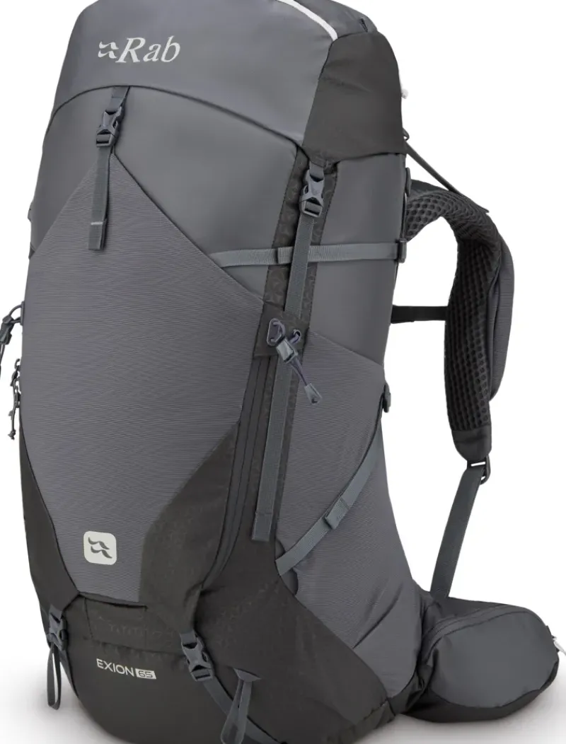 Rab Backpacking Packs-Exion 65 Rucksack - Anthracite-Graphene