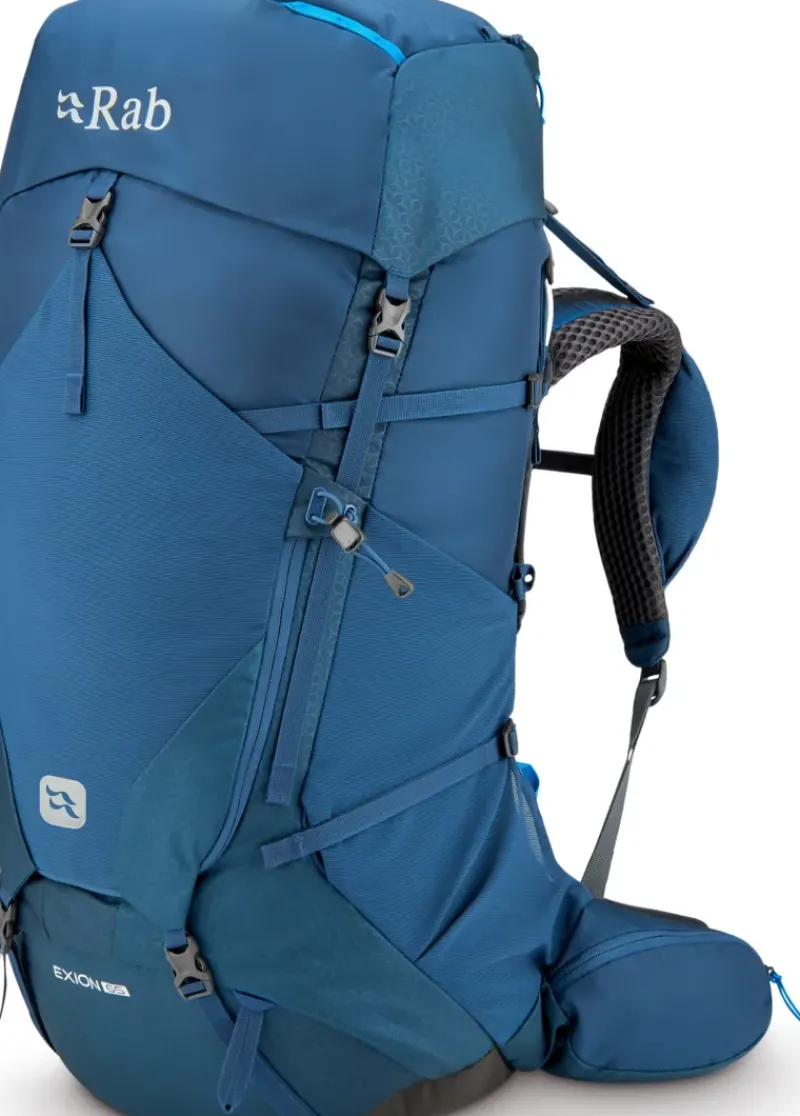 Rab Backpacking Packs-Exion 65 Rucksack - Tempest Blue - M-L