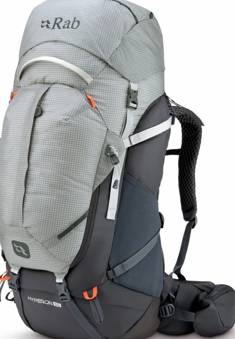 Rab Backpacking Packs-Hyperon 65 Rucksack - Dark Pewter-Anthracite M-L