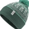 Rab Hats-Khroma Bobble Beanie - Green Slate-Glacier Blue