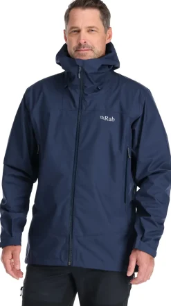 Rab Waterproof Jackets-Mens Arc Eco Jacket - Deep Ink