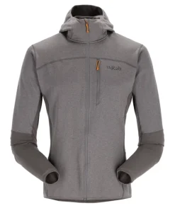 Rab Fleece & Mid Layer-Mens Ascendor Hoody - Graphene