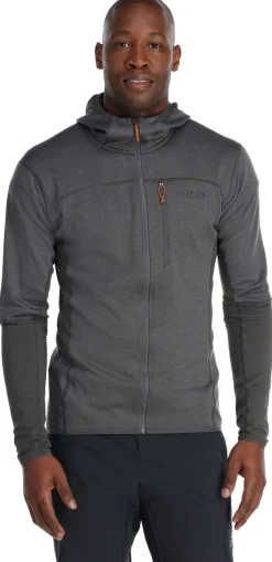 Rab Fleece & Mid Layer-Mens Ascendor Hoody - Graphene