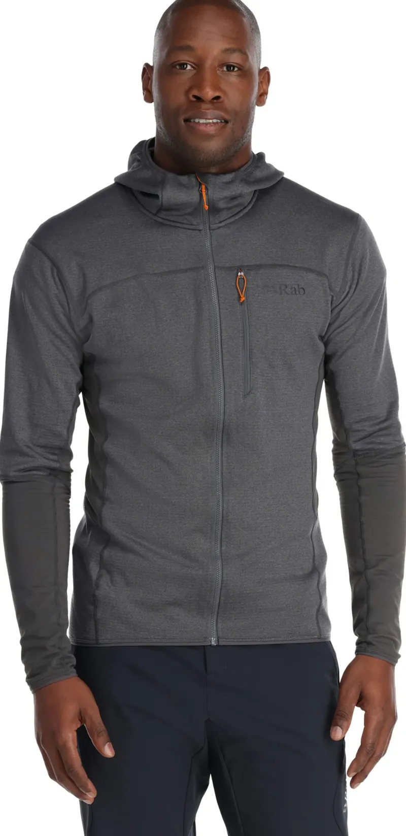Rab Fleece & Mid Layer-Mens Ascendor Hoody - Graphene