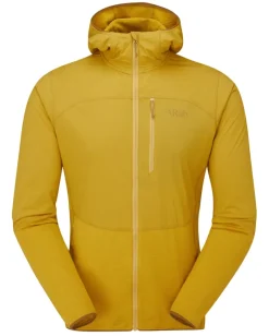Rab Fleece & Mid Layer-Mens Ascendor Summit Hoody FZ - Sahara