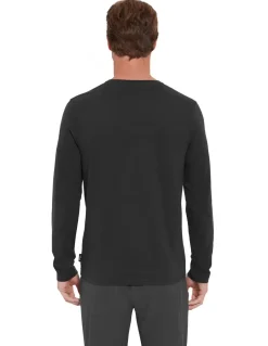 Rab T-Shirts & Baselayers-Mens Basecamp Logo Badge LS Tee - Beluga