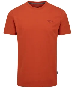 Rab T-Shirts & Baselayers-Mens Basecamp Logo Tee - Red Clay