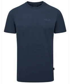 Rab T-Shirts & Baselayers-Mens Basecamp Logo Tee - Tempest Blue