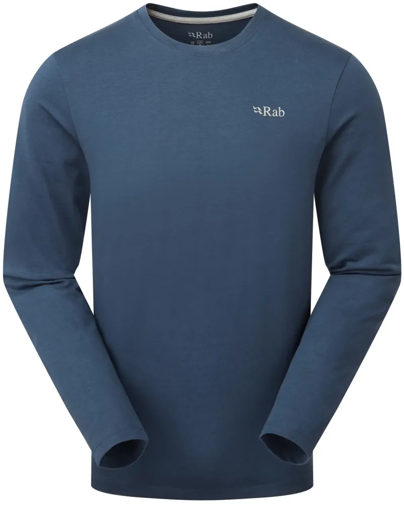 Rab T-Shirts & Baselayers-Mens Basecamp 3 Peaks LS Tee - Tempest Blue