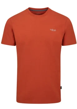 Rab T-Shirts & Baselayers-Mens Basecamp 3 Peak Tee - Red Clay