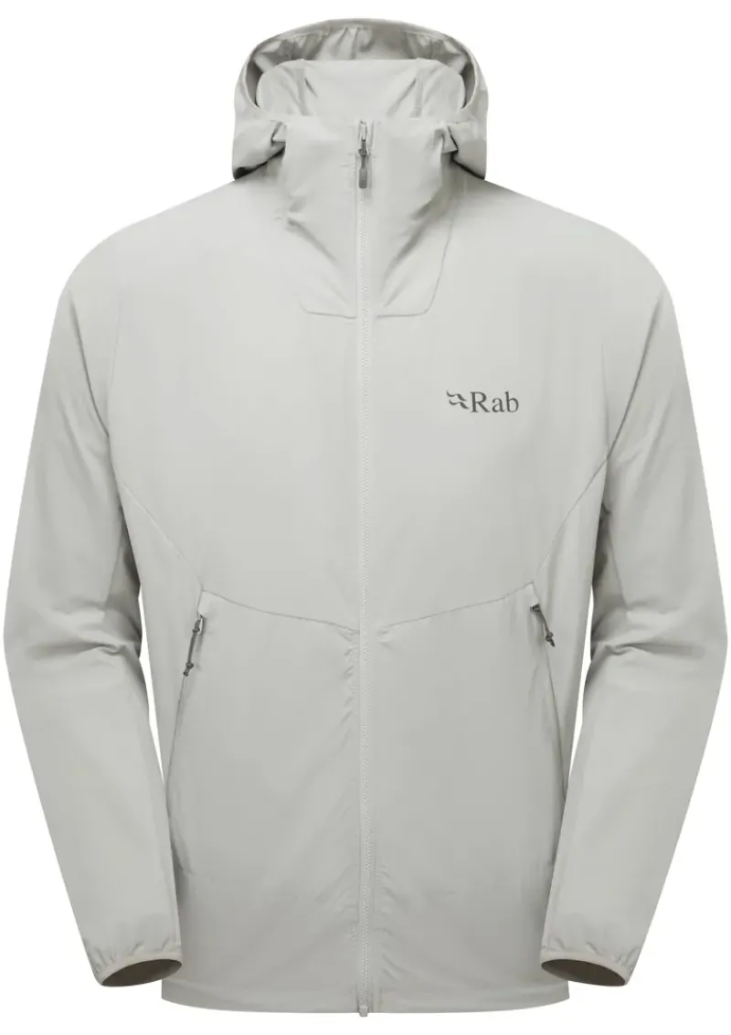 Rab Softshell Jackets-Mens Borealis Hoody - Light Zinc