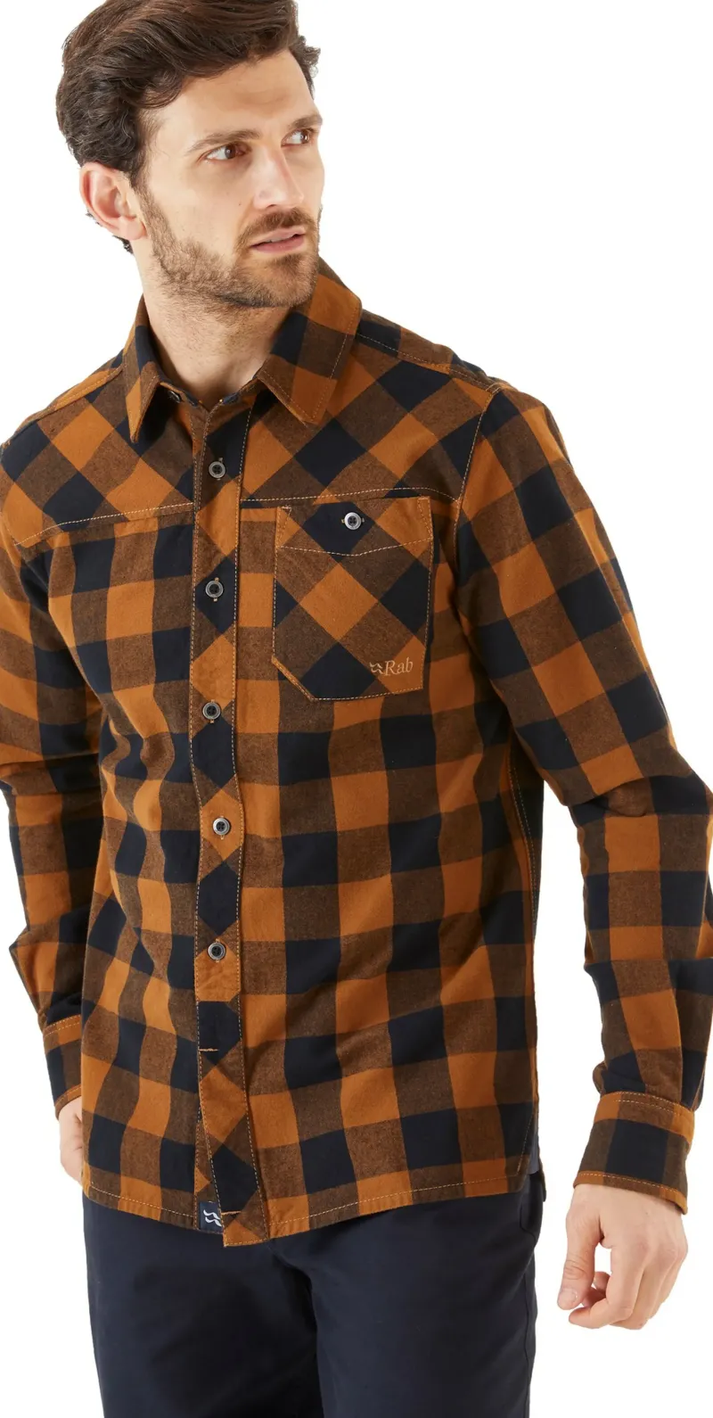 Rab Shirts-Mens Boundary Shirt - Caramel Check