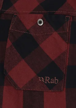 Rab Shirts-Mens Boundary Shirt - Oxblood Red Check
