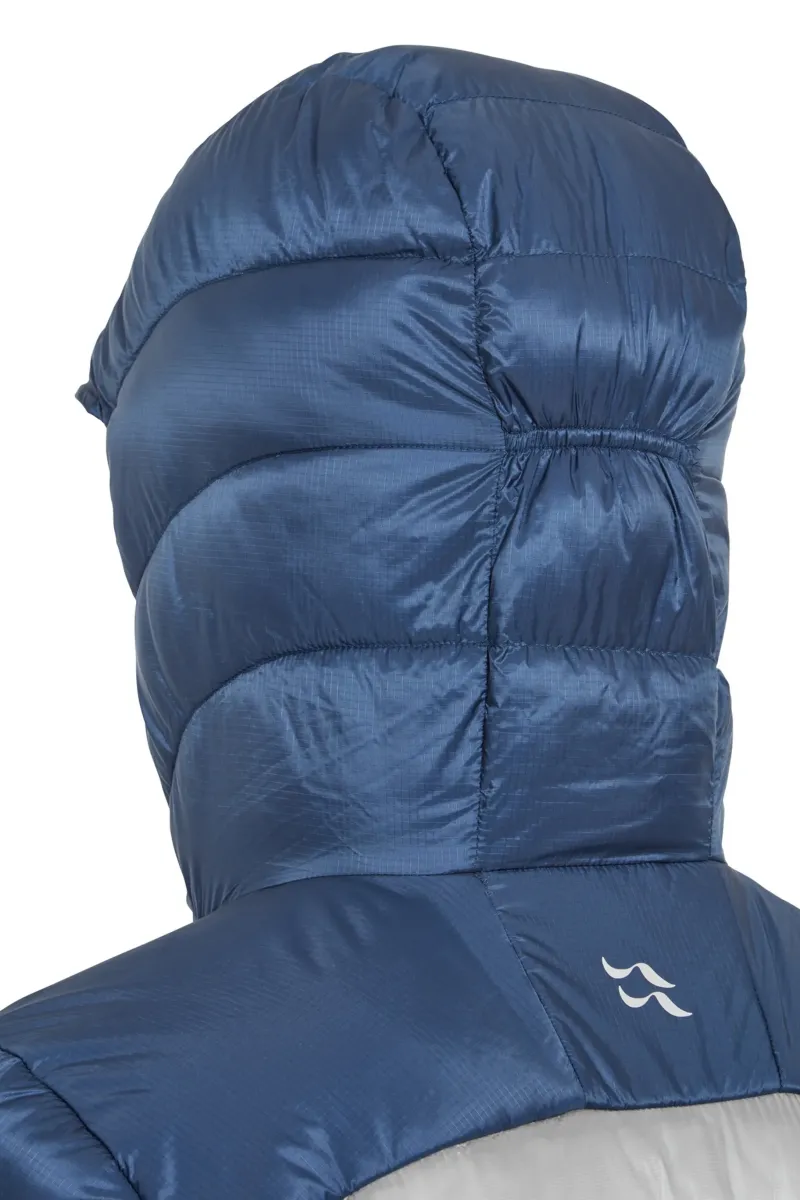 Rab Insulated Jackets-Mens Cirrus Ultra Hoody - Tempest Blue-Light Zinc