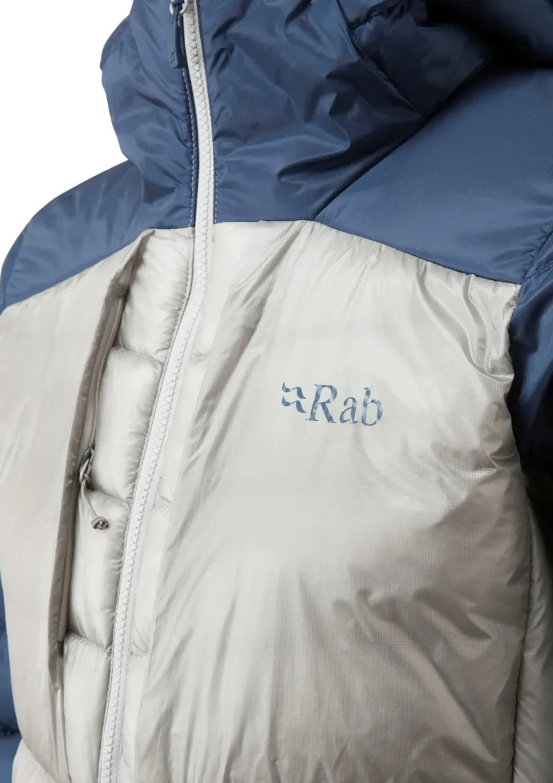 Rab Insulated Jackets-Mens Cirrus Ultra Hoody - Tempest Blue-Light Zinc