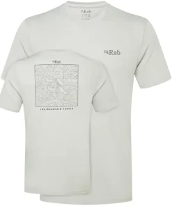 Rab T-Shirts & Baselayers-Mens Crimp Elevation Tee - Light Zinc