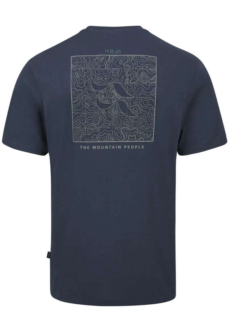 Rab T-Shirts & Baselayers-Mens Crimp Elevation Tee - Tempest Blue