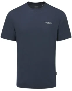Rab T-Shirts & Baselayers-Mens Crimp Logo Tee - Tempest Blue