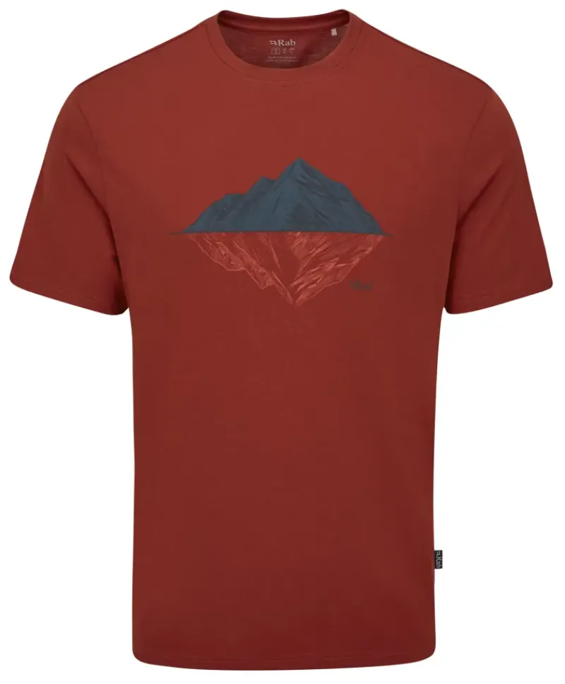 Rab T-Shirts & Baselayers-Mens Crimp Reflection Tee - Tuscan Red