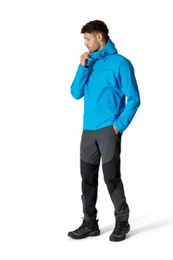 Rab Waterproof Jackets-Mens Downpour Jacket - Maya Blue