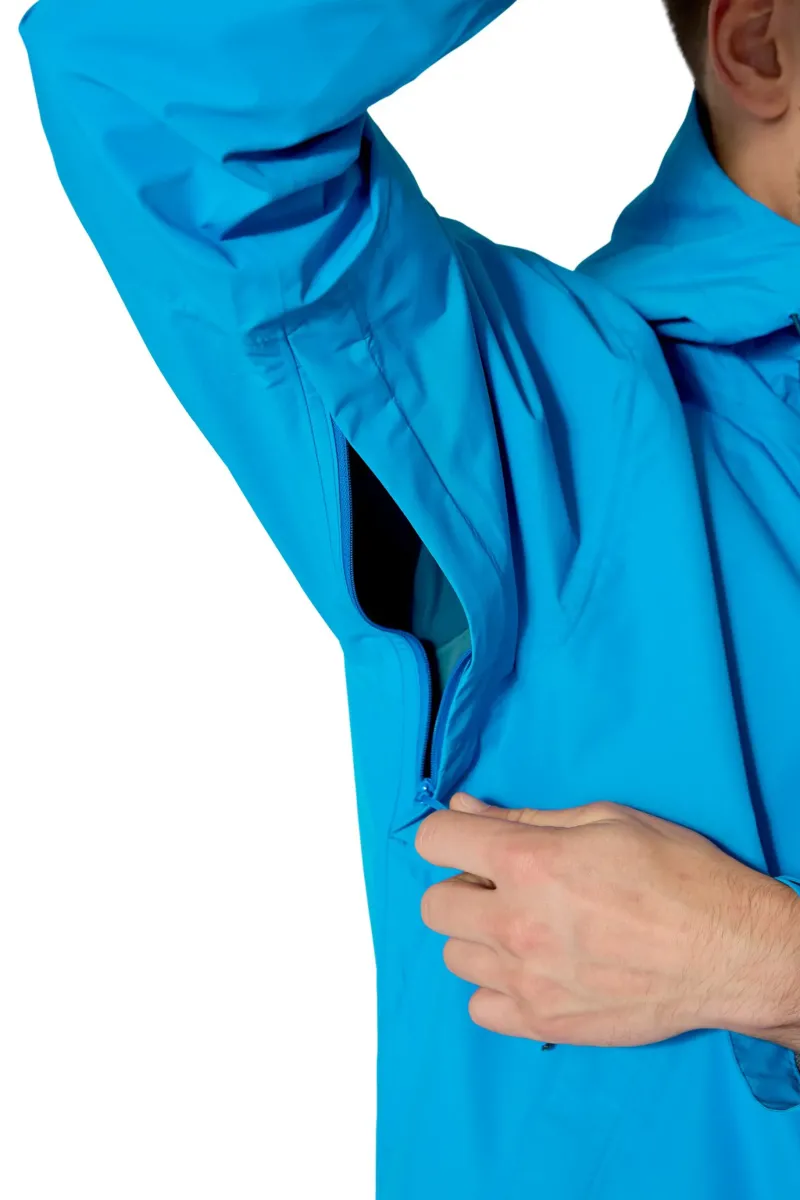 Rab Waterproof Jackets-Mens Downpour Jacket - Maya Blue