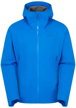 Rab Waterproof Jackets-Mens Downpour Light Jacket - Maya Blue