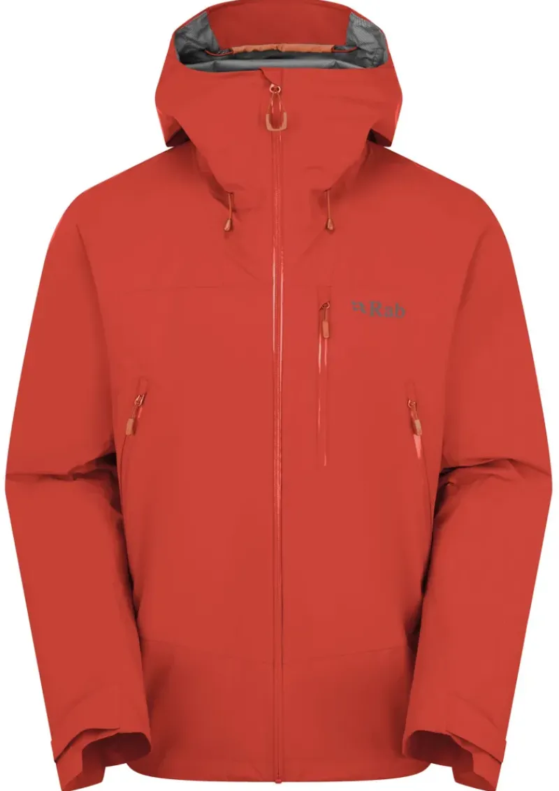 Rab Waterproof Jackets-Mens Downpour Mountain Jacket - Dark Horizon