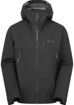 Rab Waterproof Jackets-Mens Downpour Mountain Jacket - Black
