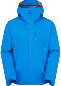Rab Waterproof Jackets-Mens Downpour Mountain Jacket - Maya Blue