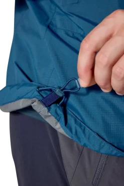 Rab Waterproof Jackets-Mens Downpour Mountain Jacket - Tempest Blue