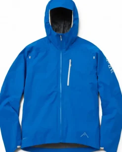 Rab Waterproof Jackets-Mens Downpour Trail Light Jacket - Maya Blue