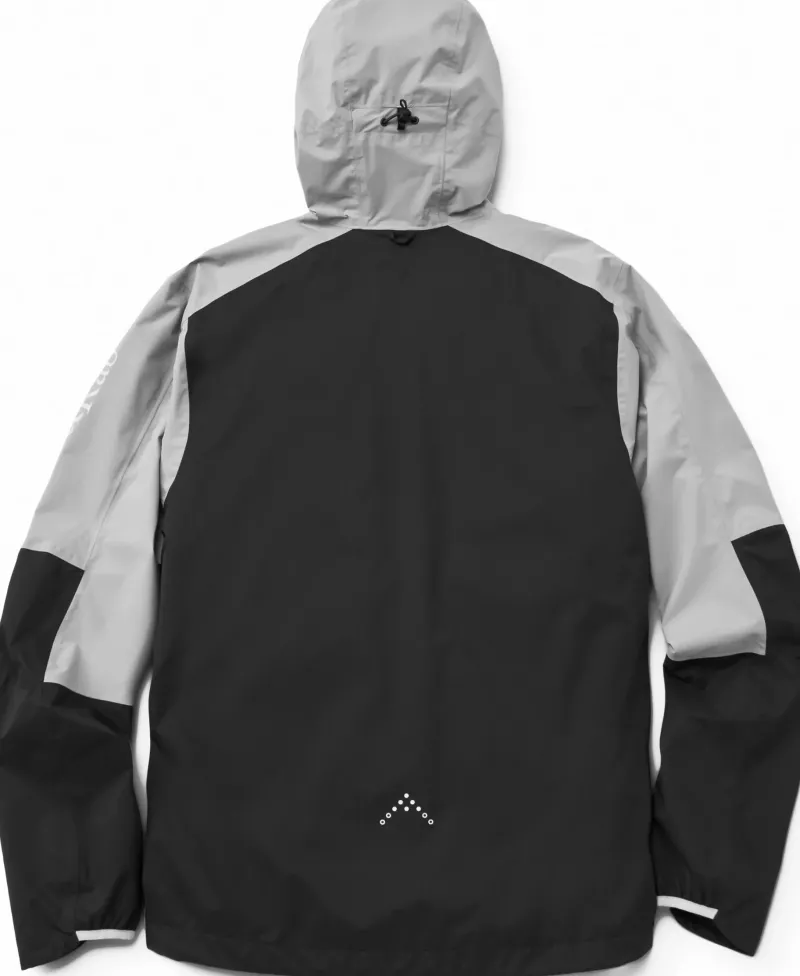Rab Waterproof Jackets-Mens Downpour Trail Light Jacket - Light Zinc-Anthracite
