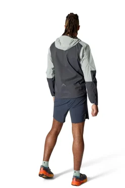 Rab Waterproof Jackets-Mens Downpour Trail Light Jacket - Light Zinc-Anthracite