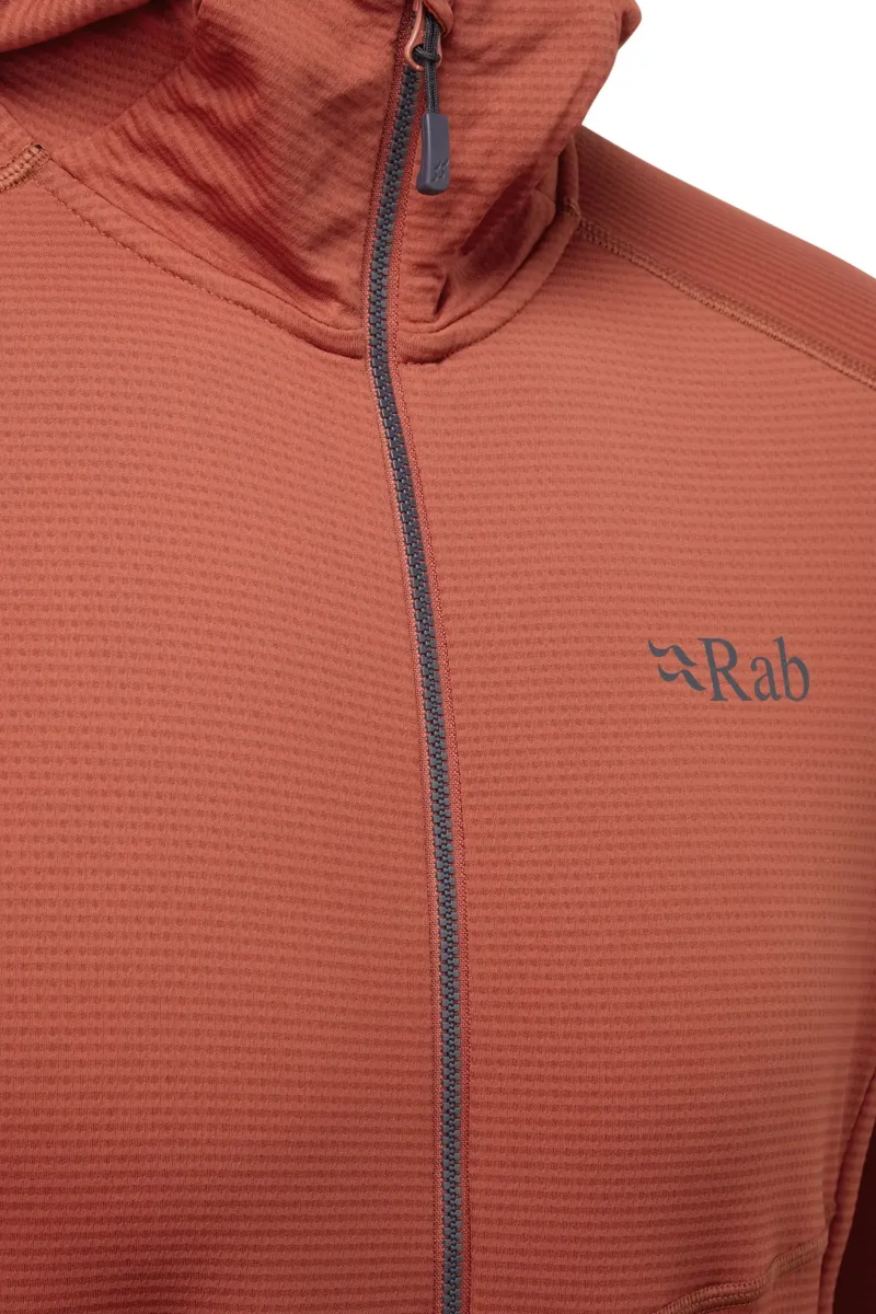Rab Fleece & Mid Layer-Mens Evolute Hoody - Tuscan Red