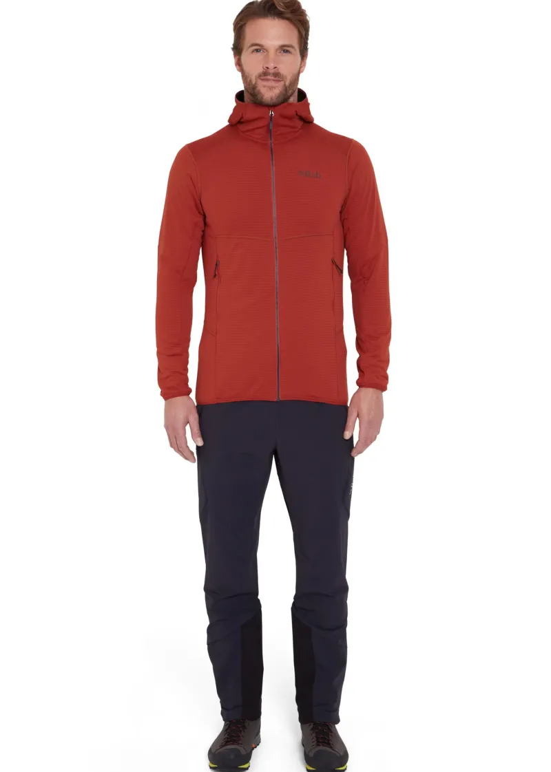 Rab Fleece & Mid Layer-Mens Evolute Hoody - Tuscan Red