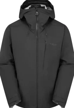 Rab Waterproof Jackets-Mens Firewall Alpine Jacket - Black