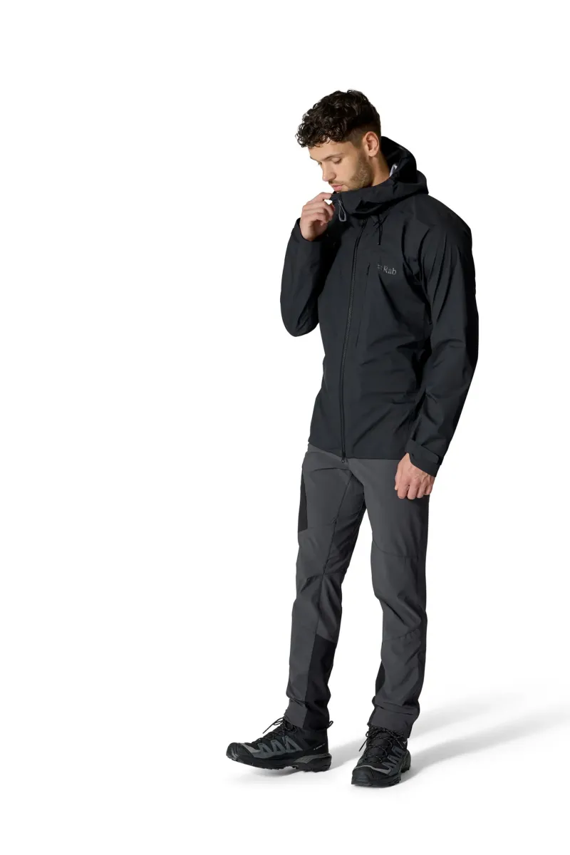 Rab Waterproof Jackets-Mens Firewall Alpine Jacket - Black