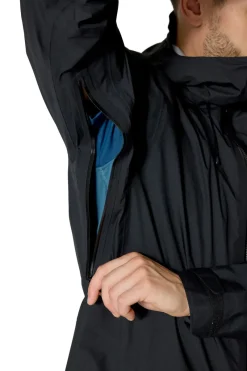 Rab Waterproof Jackets-Mens Firewall Alpine Jacket - Black