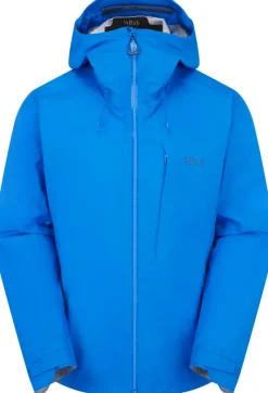Rab Waterproof Jackets-Mens Firewall Alpine Jacket - Maya Blue