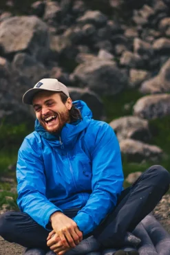 Rab Waterproof Jackets-Mens Firewall Alpine Jacket - Maya Blue