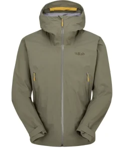 Rab Waterproof Jackets-Mens Firewall Light Jacket - Light Khaki