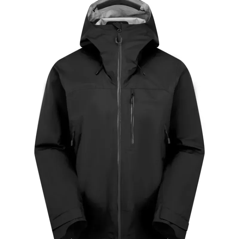 Rab Waterproof Jackets-Mens Firewall Mountain Jacket - Black-Black